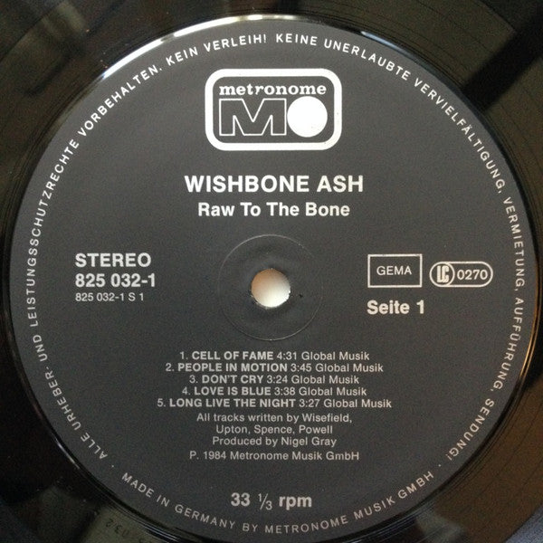 Wishbone Ash – Raw To The Bone