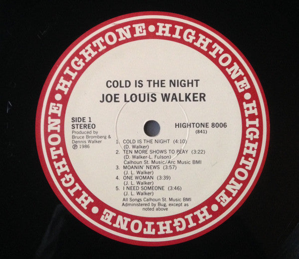 Joe Louis Walker – Cold Is The Night    ,  1 press , US