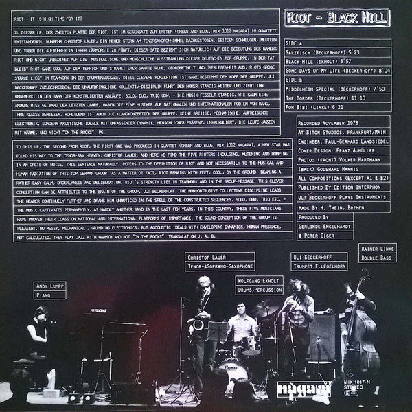 Riot – Black Hill