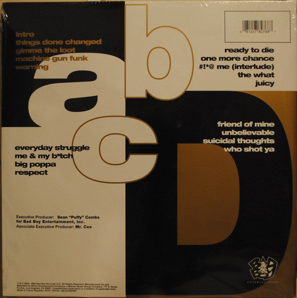 The Notorious B.I.G. – Ready To Die   ,  2LP , Gatefold , Gold vinyl