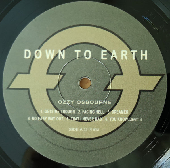 Ozzy Osbourne ‎– Down To Earth