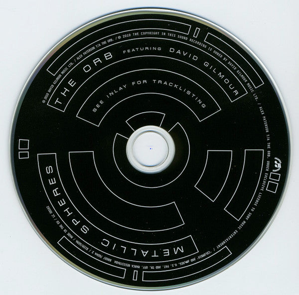 The Orb Featuring David Gilmour – Metallic Spheres  ,  digipack