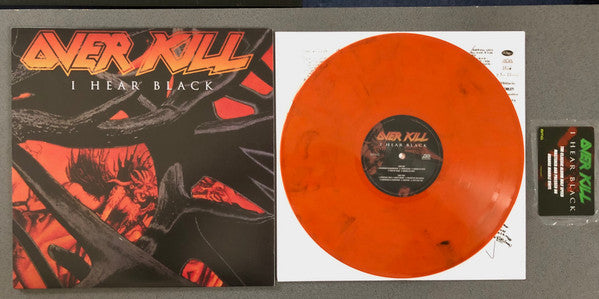 Overkill – I Hear Black  ,  Orange Marble  vinyl