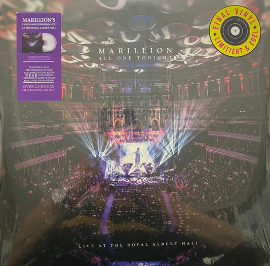 Marillion – All One Tonight (Live At The Royal Albert Hall)  , 4LP , Limited Edition, Reissue, Crystal Clear