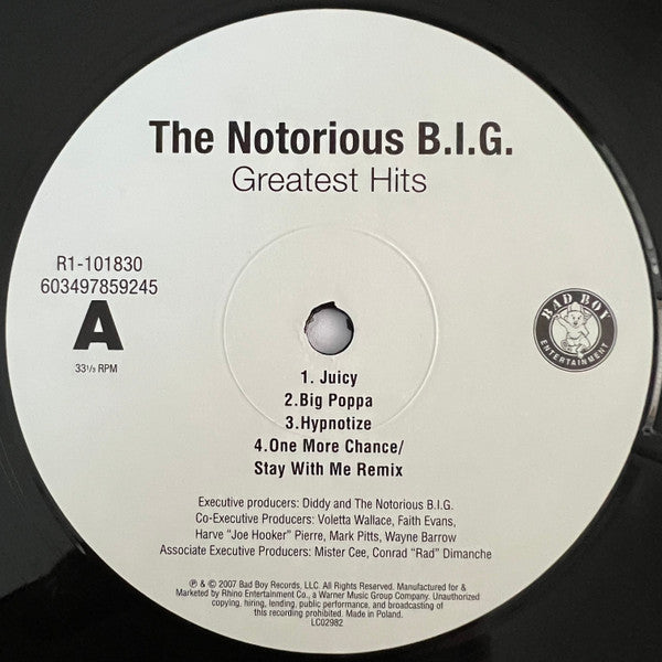 The Notorious B.I.G.* – Greatest Hits  ,  2 LP