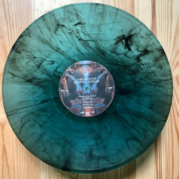 Dismember – Like An Ever Flowing Stream, Cyan / Black Marbled [Transparent]