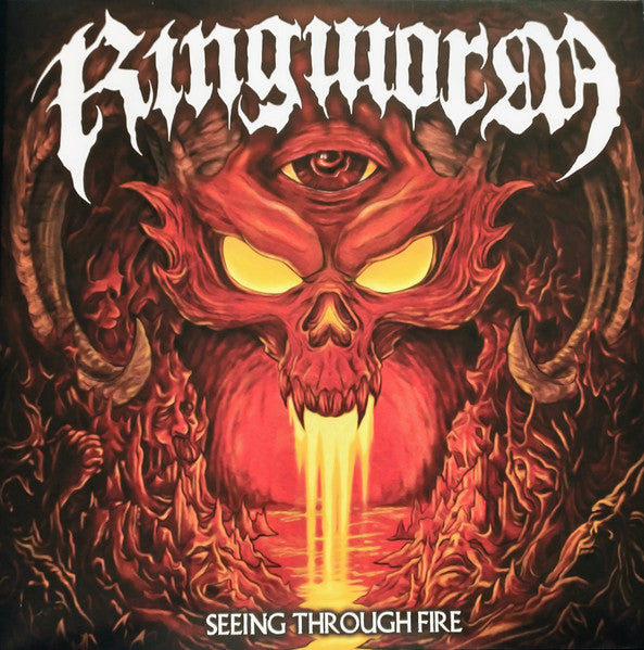 Ringworm – Seeing Through Fire, Limited Edition, Red In Orange W/ Red & Magenta Splatter