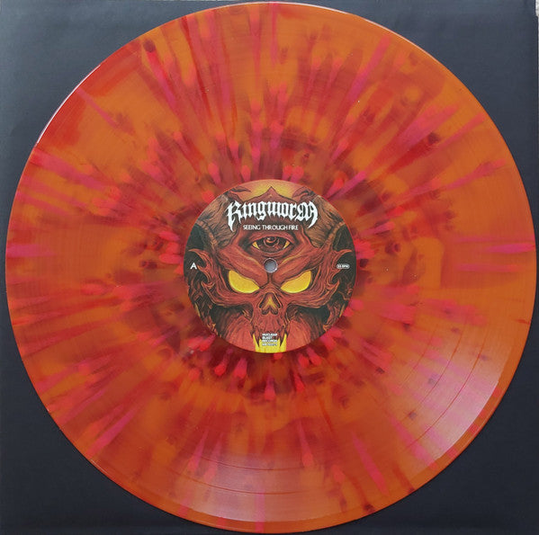 Ringworm – Seeing Through Fire, Limited Edition, Red In Orange W/ Red & Magenta Splatter