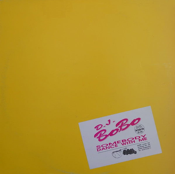 DJ BoBo – Somebody Dance With Me   ,  12" , Maxi
