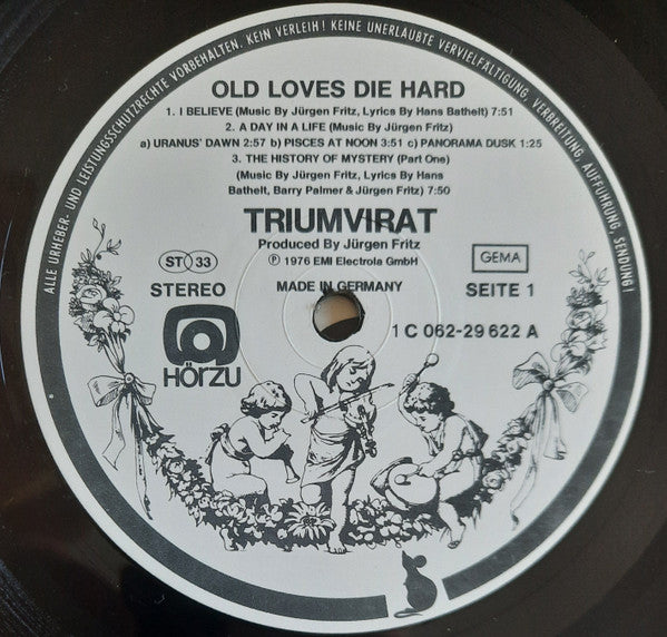 Triumvirat ‎– Old Loves Die Hard    ,  1 press , Germany