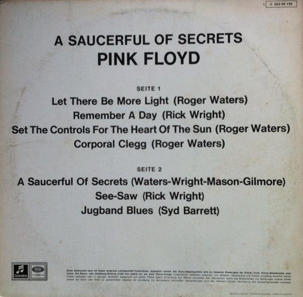 Pink Floyd ‎– A Saucerful Of Secrets