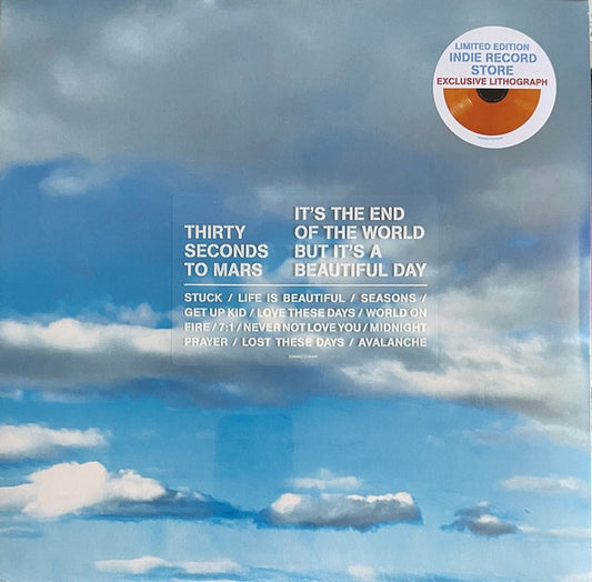 30 Seconds To Mars – It's The End Of The World But It's A Beautiful Day, Limited Edition, Orange Opaque Vinyl