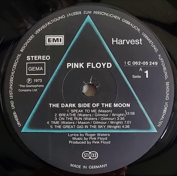 Pink Floyd – The Dark Side Of The Moon, Gatefold