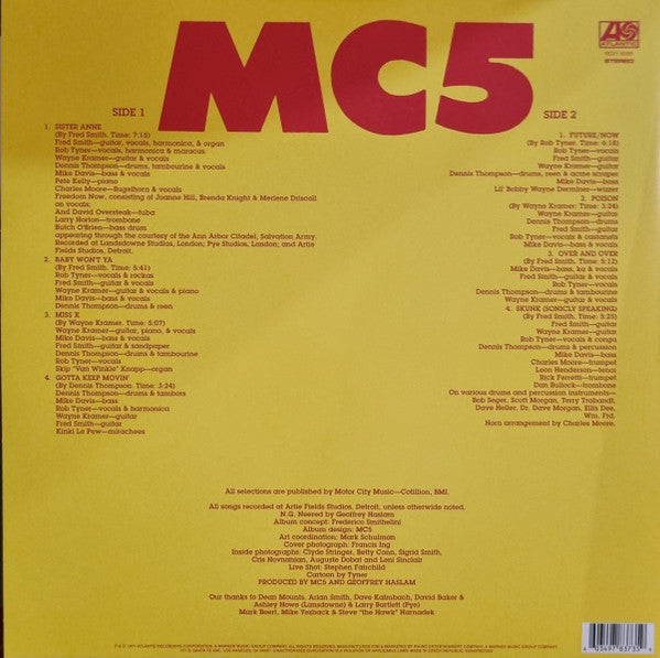 MC5 – High Time, Gatefold, Clear & Yellow Splatter Vinyl