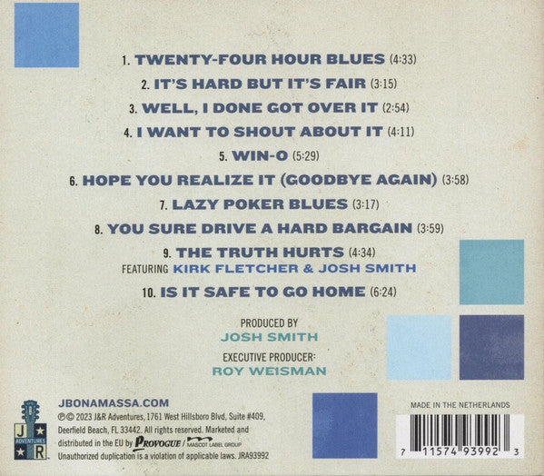 Joe Bonamassa – Blues Deluxe Vol. 2  ,  digipack  CD