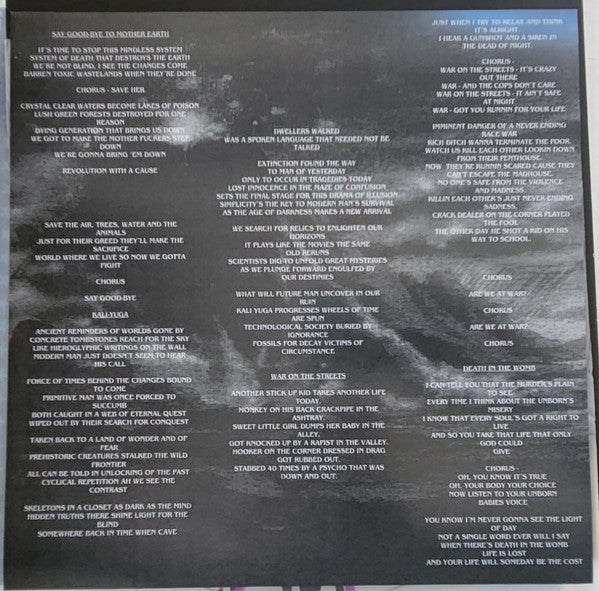 Cro-Mags – Near Death Experience  ,  Clear With Black And Purple Splatter