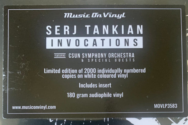 Serj Tankian – Invocations   , 2LP , Limited Edition, Numbered, White