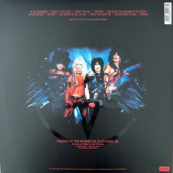 Mötley Crüe – Shout At The Devil   ,   Red/Black, Alternate Cover Art, 40th Anniversary