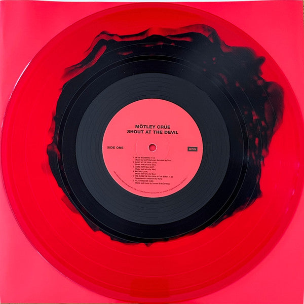 Mötley Crüe – Shout At The Devil   ,   Red/Black, Alternate Cover Art, 40th Anniversary