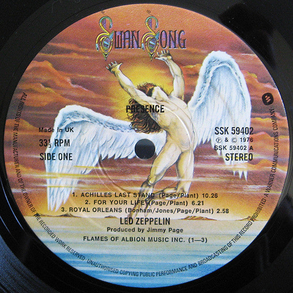 Led Zeppelin – Presence, Embossed Gatefold – Musicplanet
