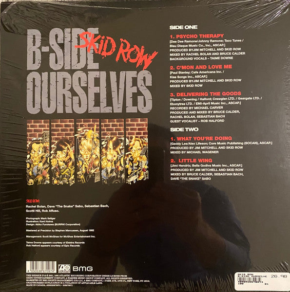Skid Row – B-Side Ourselves, 	 Vinyl, 12", 33 ⅓ RPM, EP, Record Store Day, Limited Edition, Reissue, Stereo, 180 gram, Yellow & Black Marble