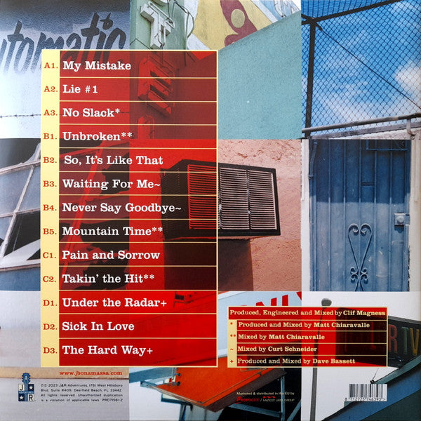 Joe Bonamassa – So It's Like That, 2xLP, Gatefold, Limited Edition, Reissue, Red Transparent Vinyl, 180 gram