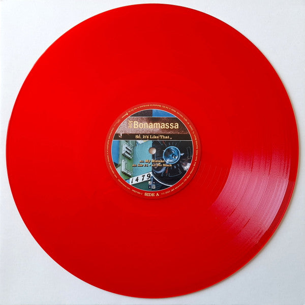 Joe Bonamassa – So It's Like That, 2xLP, Gatefold, Limited Edition, Reissue, Red Transparent Vinyl, 180 gram