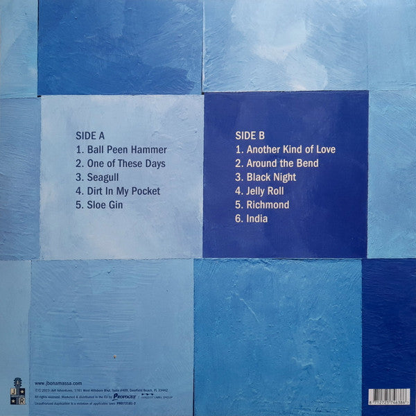 Joe Bonamassa – Sloe Gin,  Limited Edition, Reissue, Blue Transparent Vinyl, 180 gram