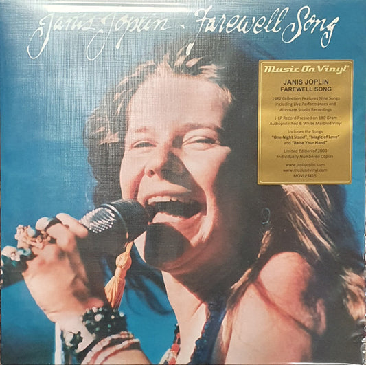 Janis Joplin – Farewell Song, Limited Edition, Numbered, Red & White Marbled