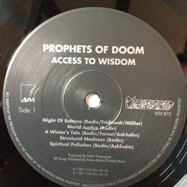 Prophets Of Doom  ‎– Access To Wisdom