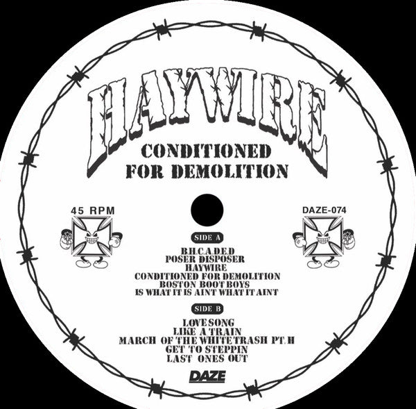 Haywire  – Conditioned For Demolition   , color vinyl , + Poster