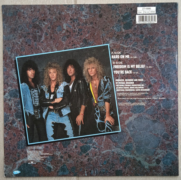 Bonfire – Hard On Me   Maxi , 45 rpm