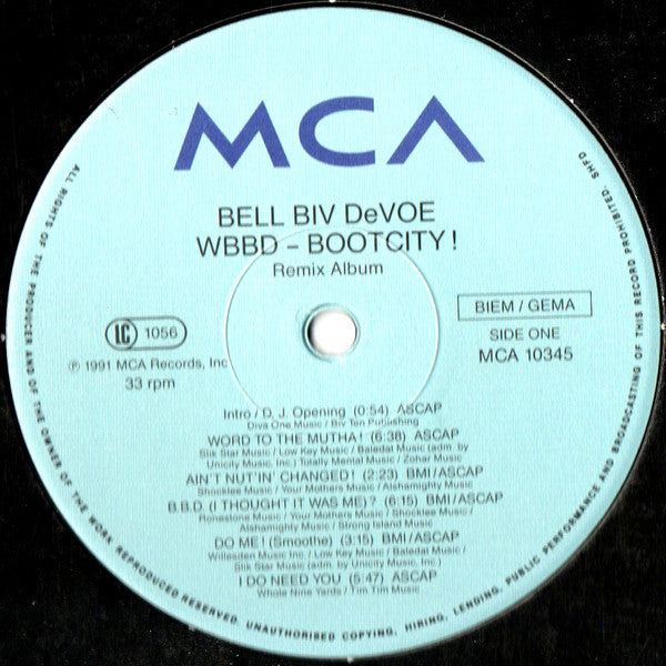 Bell Biv DeVoe – WBBD - Bootcity! (Remix Album)