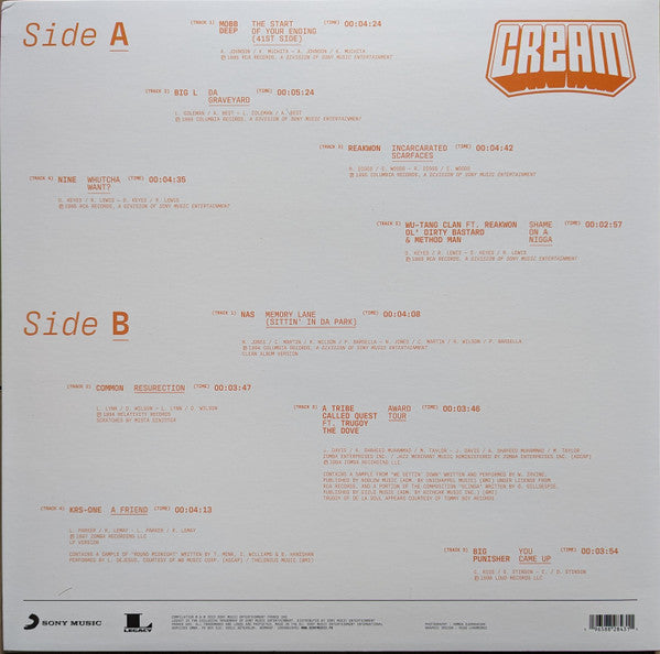 Cream    ,   Boom Bap, Conscious, Gangsta, Hardcore Hip-Hop