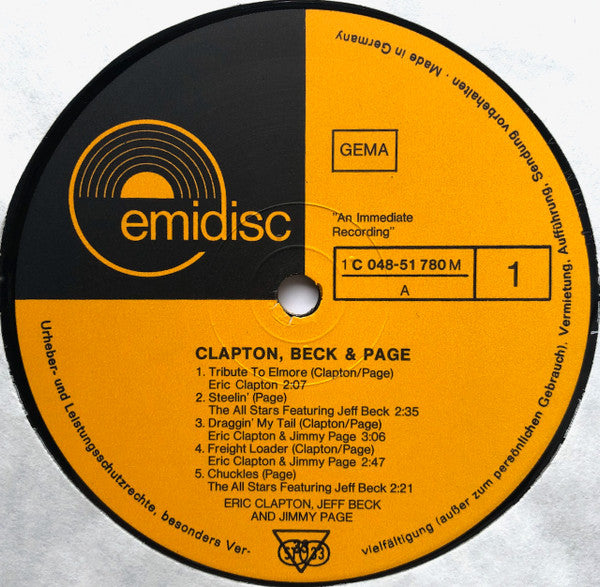 Clapton*, Beck* & Page* – Clapton, Beck & Page