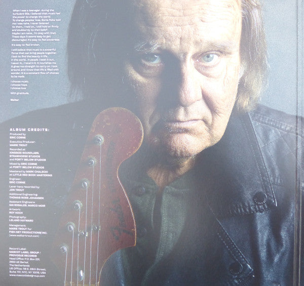 Walter Trout – Broken ,  2 LP , Gatefold , transparent vinyl , Limited Edition ( Featuring – Beth Hart,  Dee Snider ,  Will Wilde )