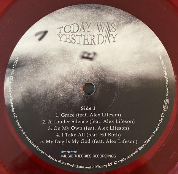 Today Was Yesterday – Today Was Yesterday    ,  ex guitar from Rush and Doors , Limited Edition, Red
