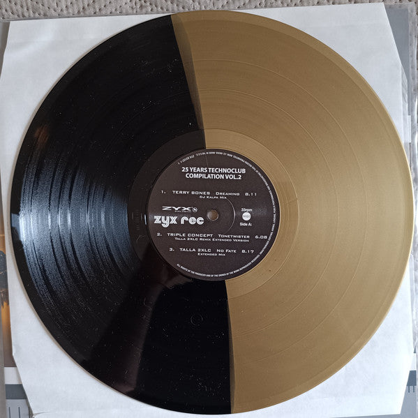 25 Years Technoclub Compilation - Vinyl Edition Vol. 2  ,  Limited Edition, Gold/Black divided