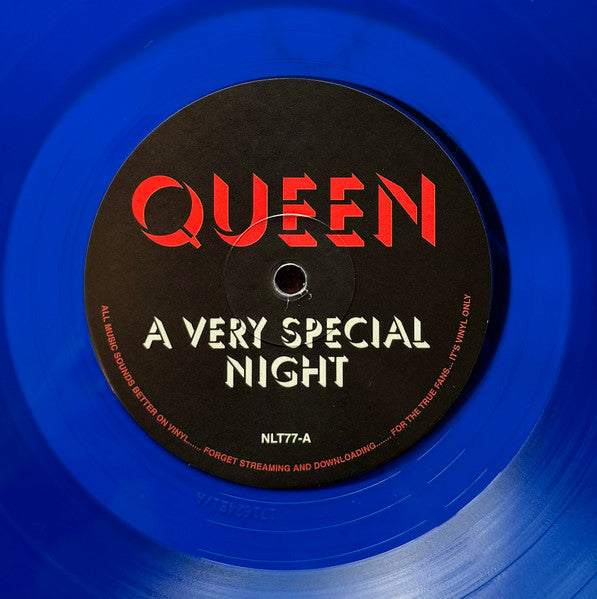 Queen – A Very Special Night   ,  Special Edition, Blue Transparent Vinyl