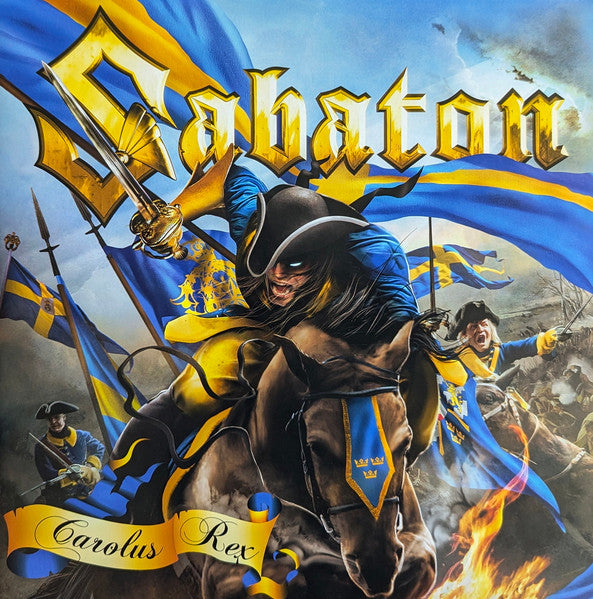 Sabaton – Carolus Rex  ,  Gatefold  , Swedish Version blue/yellow sunburst