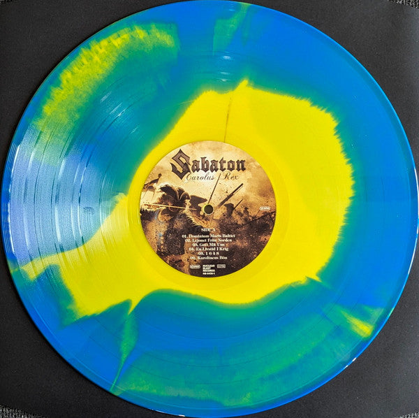 Sabaton – Carolus Rex  ,  Gatefold  , Swedish Version blue/yellow sunburst