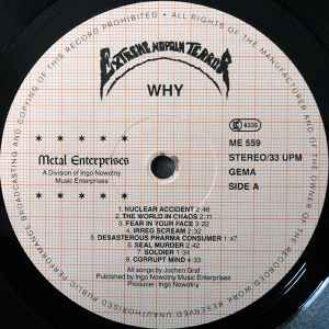 Extreme Napalm Terror ‎– Why?     ,  1 press