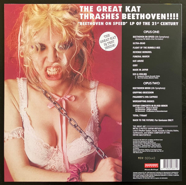 The Great Kat – Beethoven On Speed   ,  Limited Edition, Numbered,  Red Translucent