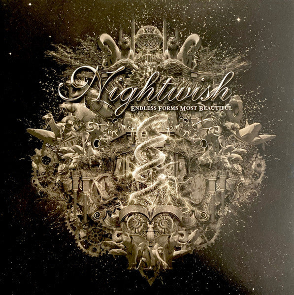 Nightwish ‎– Endless Forms Most Beautiful   , 2LP , Gatefold , Clear w/Gold & Black Splatter