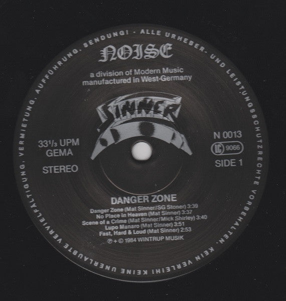Sinner – Danger Zone  ,  DMM ,