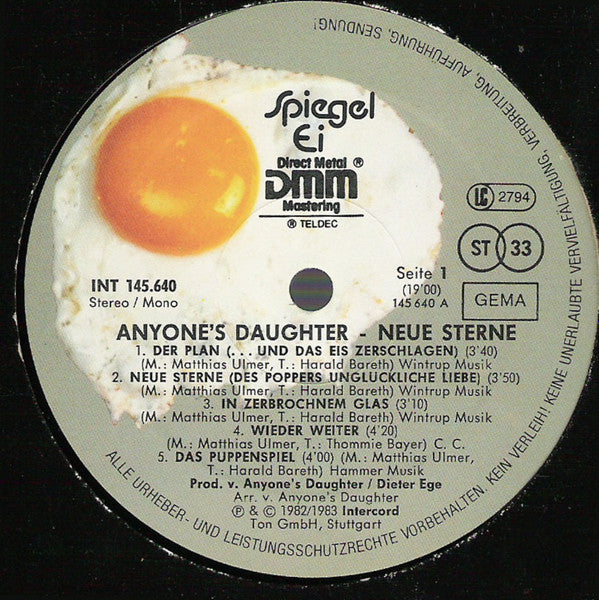 Anyone's Daughter ‎– Neue Sterne