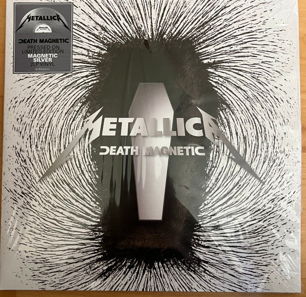 Metallica – Death Magnetic  ,  	 2xLP,  Limited Edition, Silver (Magnetic Silver) , Gatefold