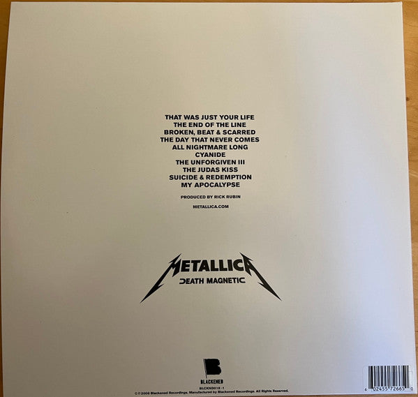 Metallica – Death Magnetic  ,  	 2xLP,  Limited Edition, Silver (Magnetic Silver) , Gatefold