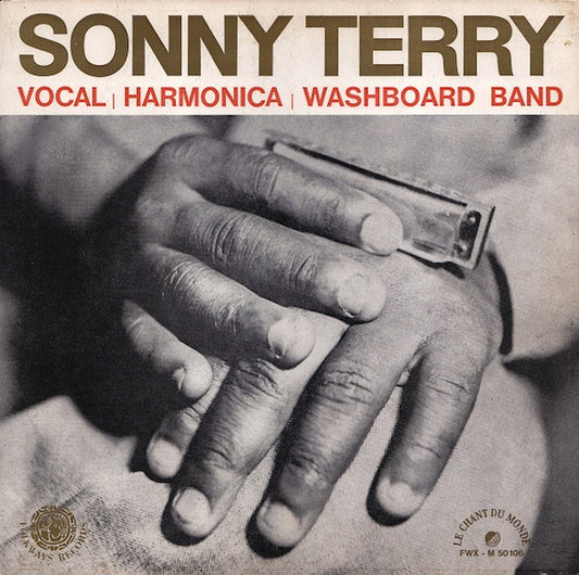 Sonny Terry ‎– Vocal, Harmonica And Washboard Band    ,  Tri-Fold