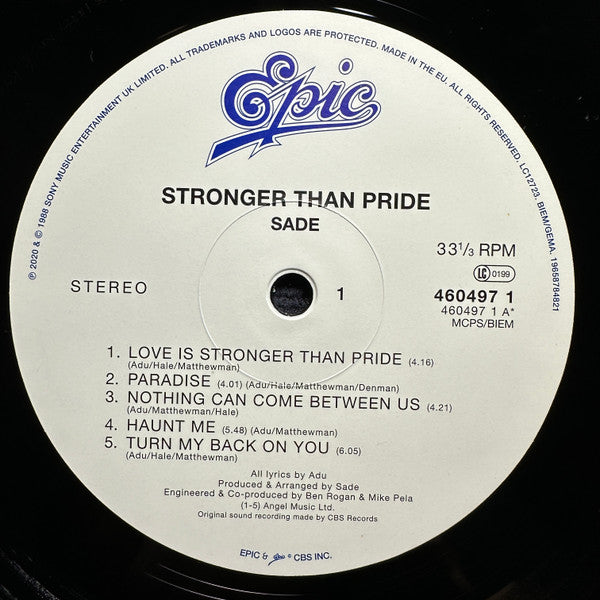 Sade – Stronger Than Pride